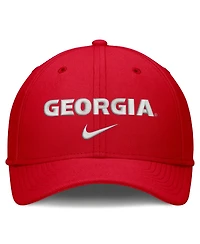 Nike Men's Red Georgia Bulldogs Rise On-Field SwooshFlex Dri-fit Flex Hat