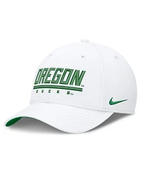 Nike Men's White Oregon Ducks Game Day Rise Swooshflex Hat