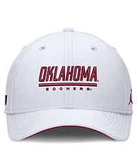 Jordan Men's White Oklahoma Sooners Game Day Rise Swooshflex Hat