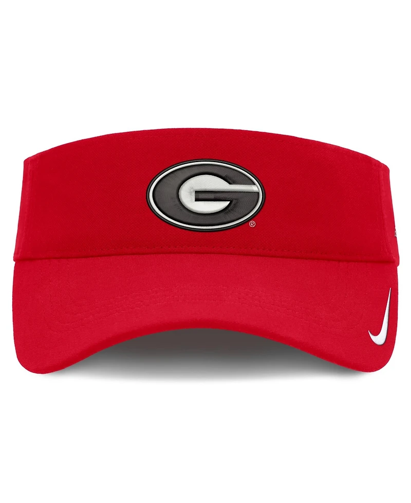 Nike Men's and Women's Red Georgia Bulldogs 2026 On-Field Ace Adjustable Visor Hat