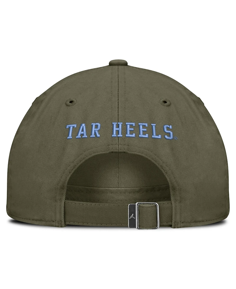 Jordan Men's and Women's Olive North Carolina Tar Heels Primetime Club Adjustable Hat