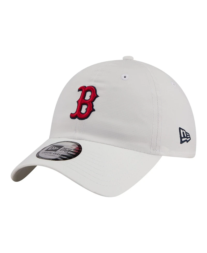 New Era Men's White Boston Red Sox Ripstop Casual Classic Adjustable Hat
