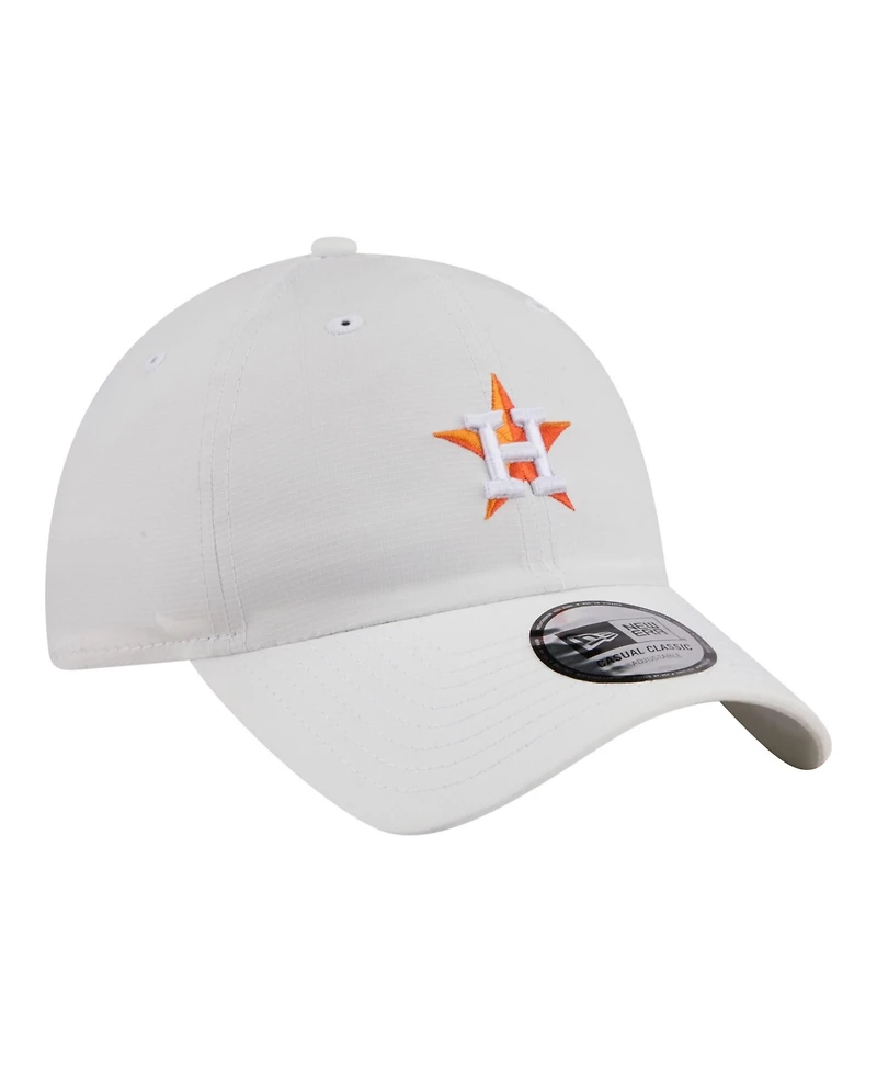 New Era Men's White Houston Astros Ripstop Casual Classic Adjustable Hat