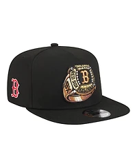 New Era Men's Black Boston Red Sox Ring A-Frame 9FIFTY Snapback Hat