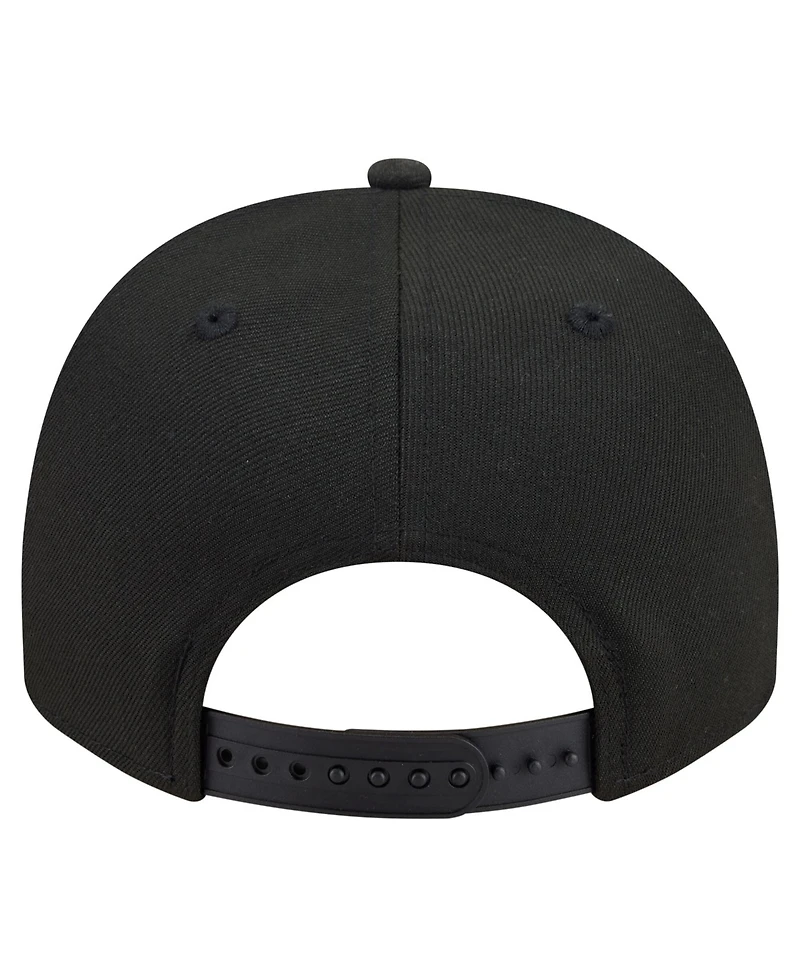 New Era Men's Black Seattle Mariners Motion A-Frame 9FIFTY Snapback Hat