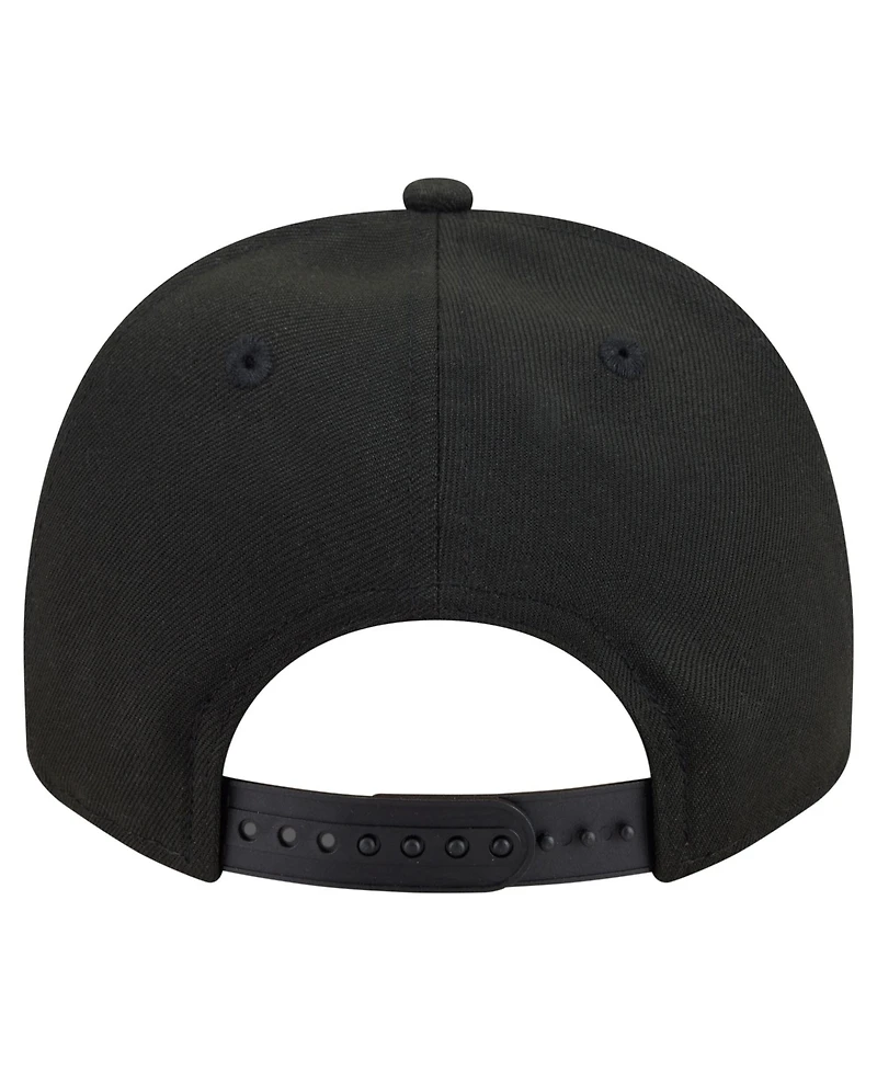 New Era Men's Black Athletics Motion A-Frame 9FIFTY Snapback Hat