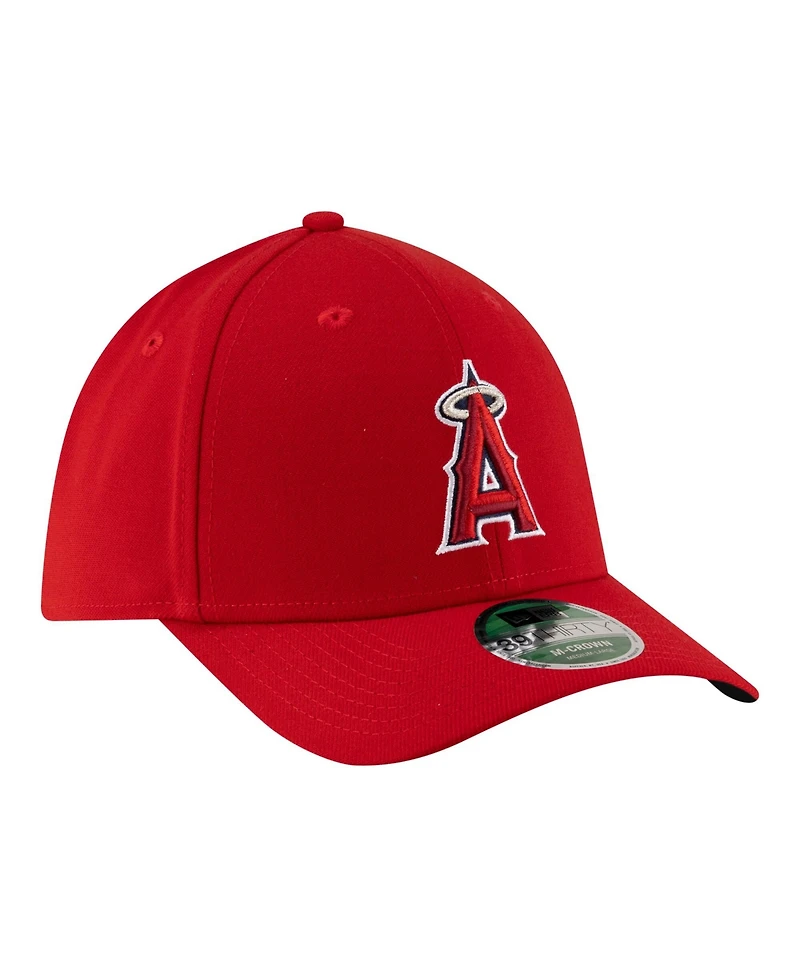 New Era Men's Red Los Angeles Angels Player Replica 39THIRTY M-Crown Flex Hat