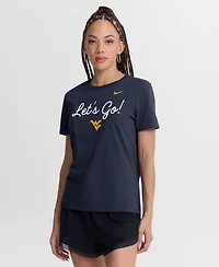 Nike Women's Navy West Virginia Mountaineers Script Mantra Logo T-Shirt
