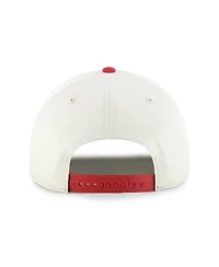 '47 Brand Men's Natural, Red Los Angeles Angels Frame Out Hitch Adjustable Hat