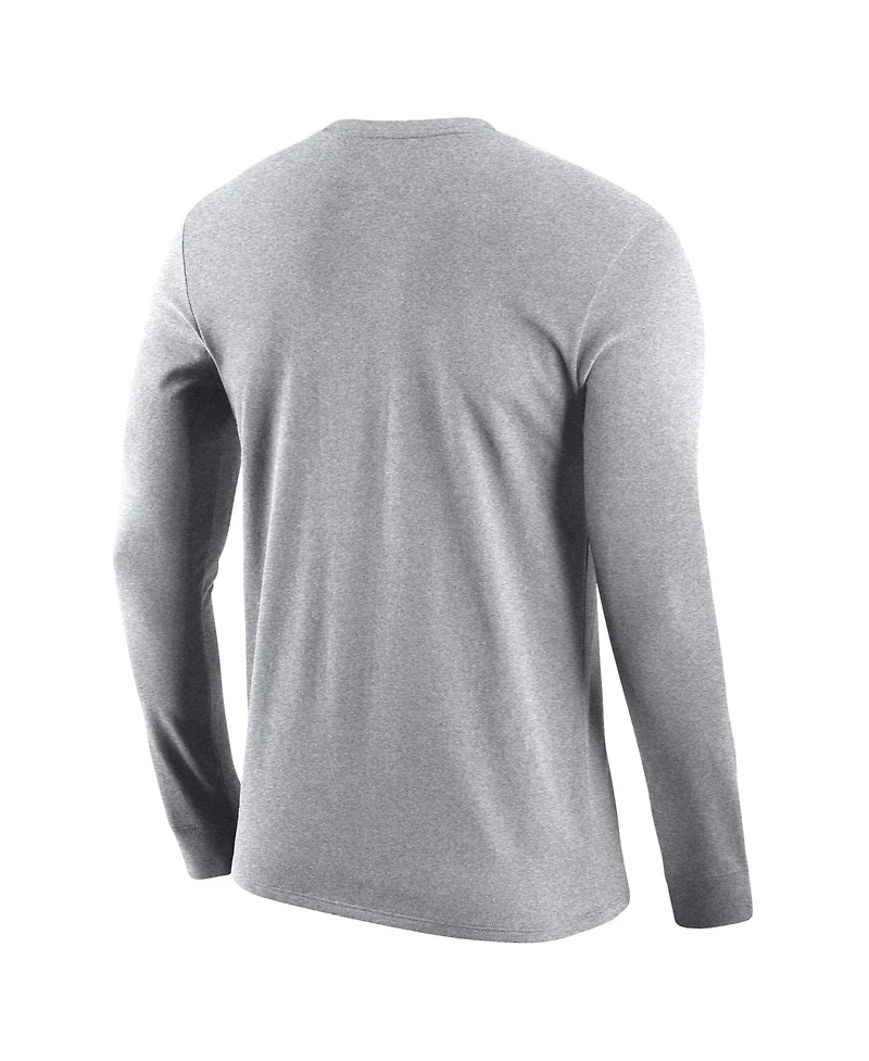 Nike Men's Gray San Antonio Spurs Logo Core Long Sleeve T-Shirt