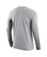 Nike Men's Gray San Antonio Spurs Logo Core Long Sleeve T-Shirt