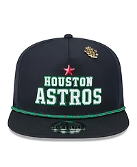 New Era Men's Navy Houston Astros 2025 Big League Chew Golfer Snapback Hat