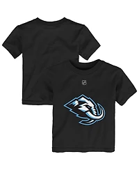 Outerstuff Baby Boys and Girls Black Utah Mammoth Primary Logo T-Shirt