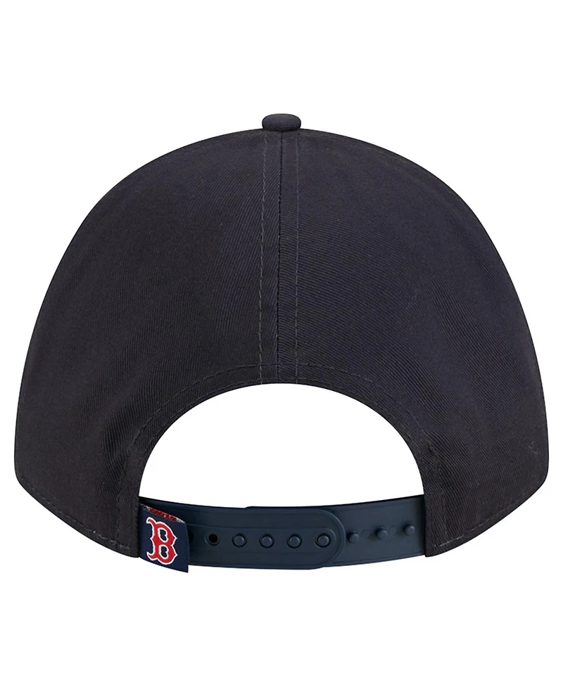 New Era Women's Navy Boston Red Sox Metallic A-Frame 9FORTY Adjustable Hat