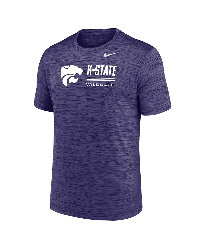 Nike Men's Purple Kansas State Wildcats Velocity Dri-fit T-Shirt