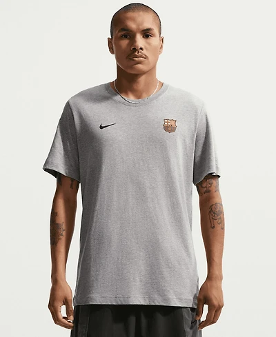 Nike Men's Gray Barcelona Crest Essential T-Shirt