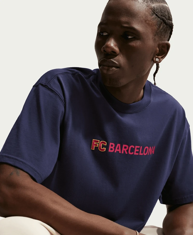 Nike Men's Blue Barcelona Premium Name T-Shirt