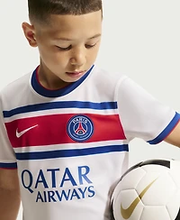 Nike Big Boys and Girls White Paris Saint-Germain 2026, 27 Away Pre-Match Jersey