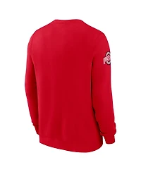Nike Men's Scarlet Ohio State Buckeyes 2026 Sideline Club Sweatshirt