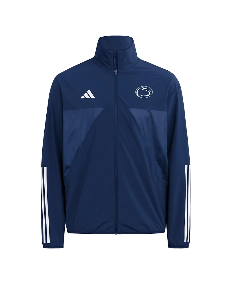 Adidas Men's Navy Penn State Nittany Lions House Of Tiro Full-Zip Woven Track Jacket