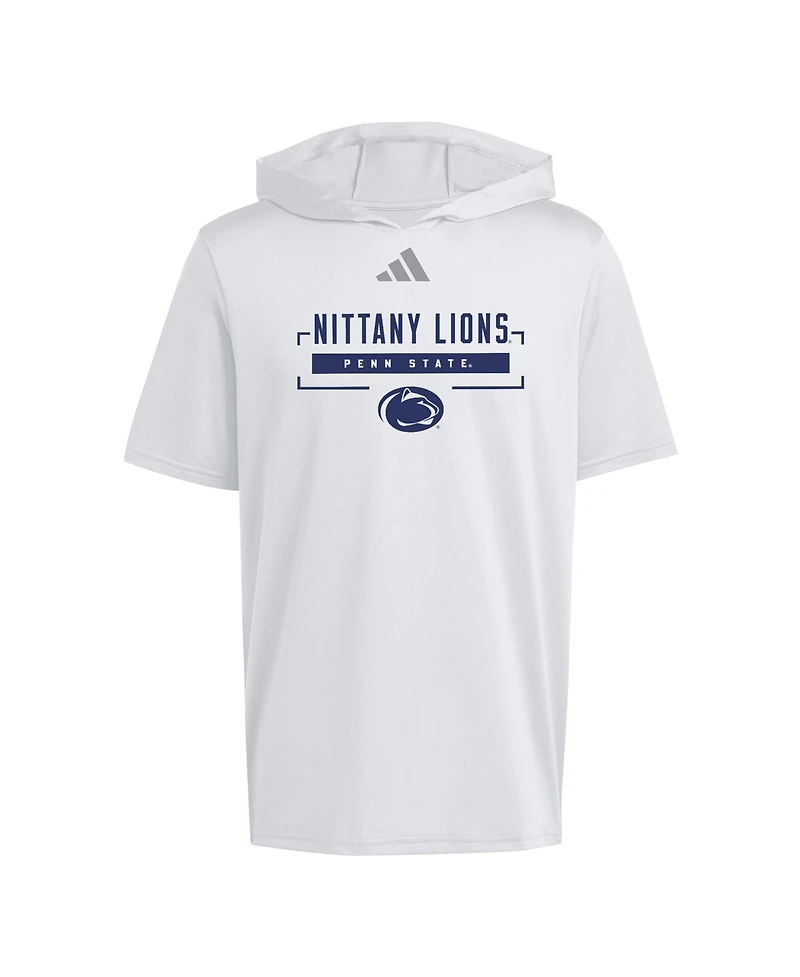 Adidas Men's White Penn State Nittany Lions D4T Short Sleeve Hooded T-Shirt
