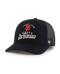 '47 Brand Men's Black San Francisco Giants Pitstop Trucker Adjustable Hat