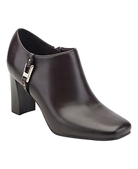 Bandolino Women's Urbiny Stacked Heel Square Toe Booties
