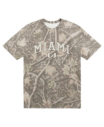 Uscape Apparel Men's Camo Miami Hurricanes Back Bay Heavyweight T-Shirt