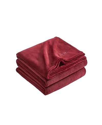 Lacoste Home Courtside Coco Flannel Ultra-Soft Blanket, Twin
