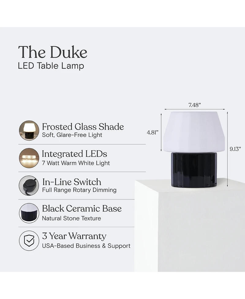 Brightech 9-in Duke Geometric Led Desk Lamp