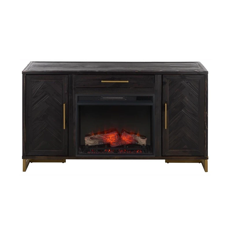 Augusta Home Goram 2 Cabinet 1 Drawer Fir Fireplace