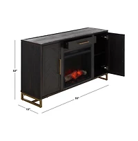 Augusta Home Goram 2 Cabinet 1 Drawer Fir Fireplace
