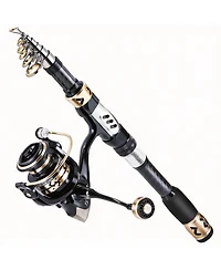 Aofar Fishing Rod Spinning Reel Portable Combo