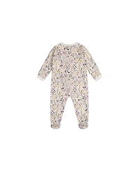 Deux par Baby Girl Cotton One Piece Pajama Heart Print