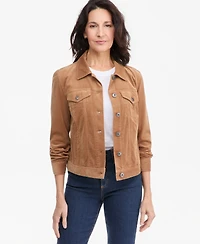 Style & Co Women's Corduroy Relaxed-Fit Trucker Jacket, Macy's Exclusive