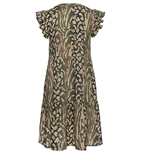 Lascana Women's Animal Print Tiered Dress