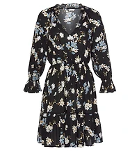 Lascana Women's Ruffle 3/4 Sleeve Dress
