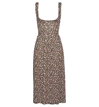 Lascana Women's Floral Bow Detail Dress