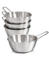 Piscifun 4 Pack 20 Oz Stainless Steel Makgeolli Bowl With Handle Camping Outdoor Cup
