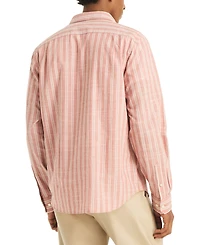 Nautica Men's Textured Strip Long-Sleeves Shirt