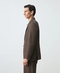 Mango Men's Slim-Fit Lyocell-Linen Suit Jacket