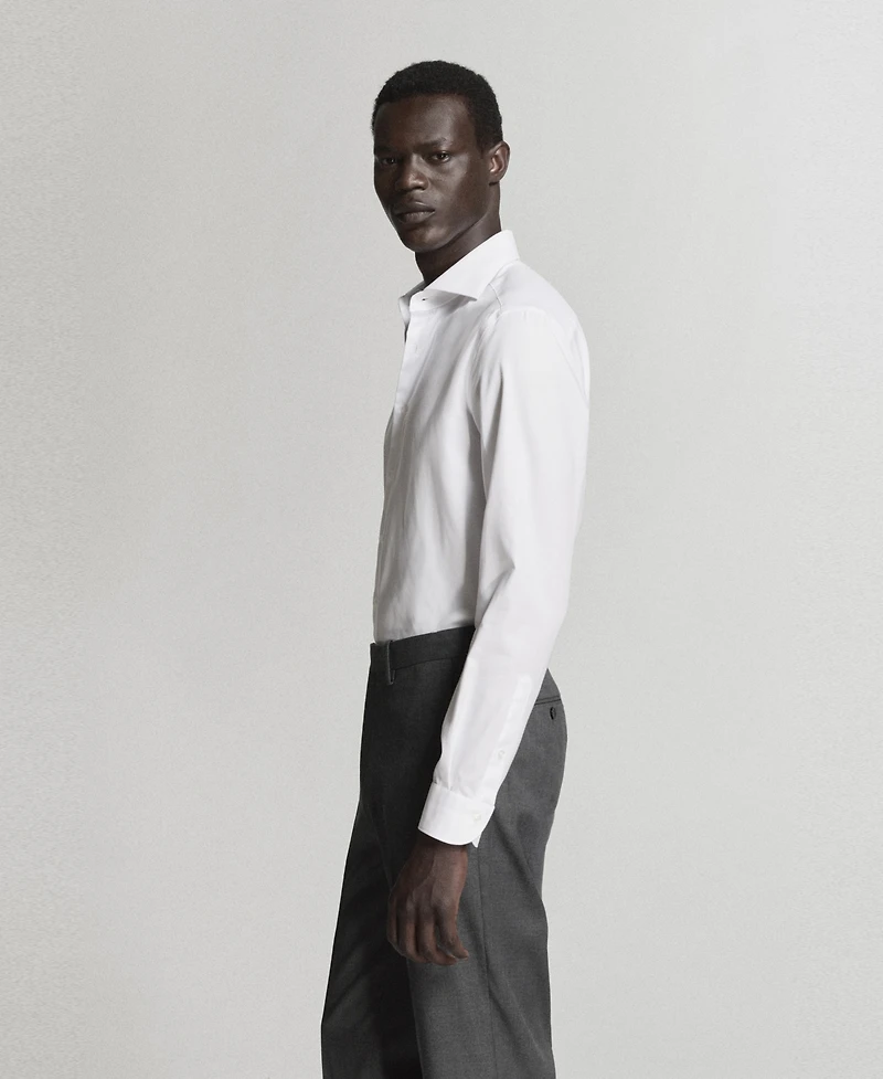 Mango Men's Cotton Slim-Fit Dress Shirt