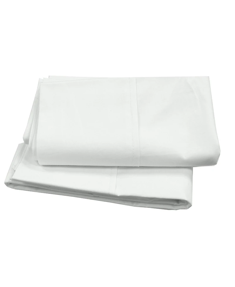 Egyptian Linens Cool and Crisp 200 Thread Count Cotton Percale 4-Piece Sheet Set with 16-Inch Deep