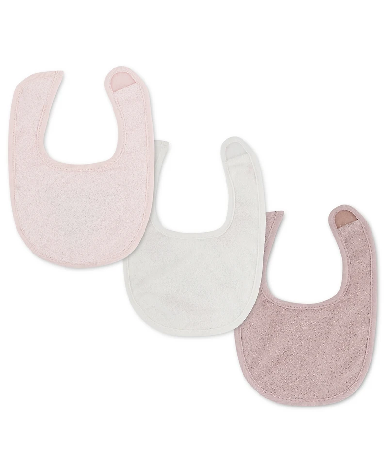 Huggies Baby Girls' Babywear Bibs, 3-Pack