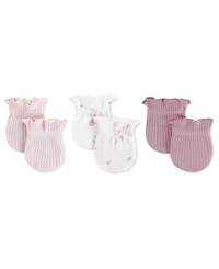 Huggies Baby Girls' Babywear Mittens, 3-Pack