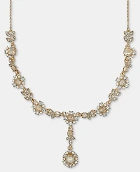 Marchesa Crystal Gold-Tone Y-Neck Necklace