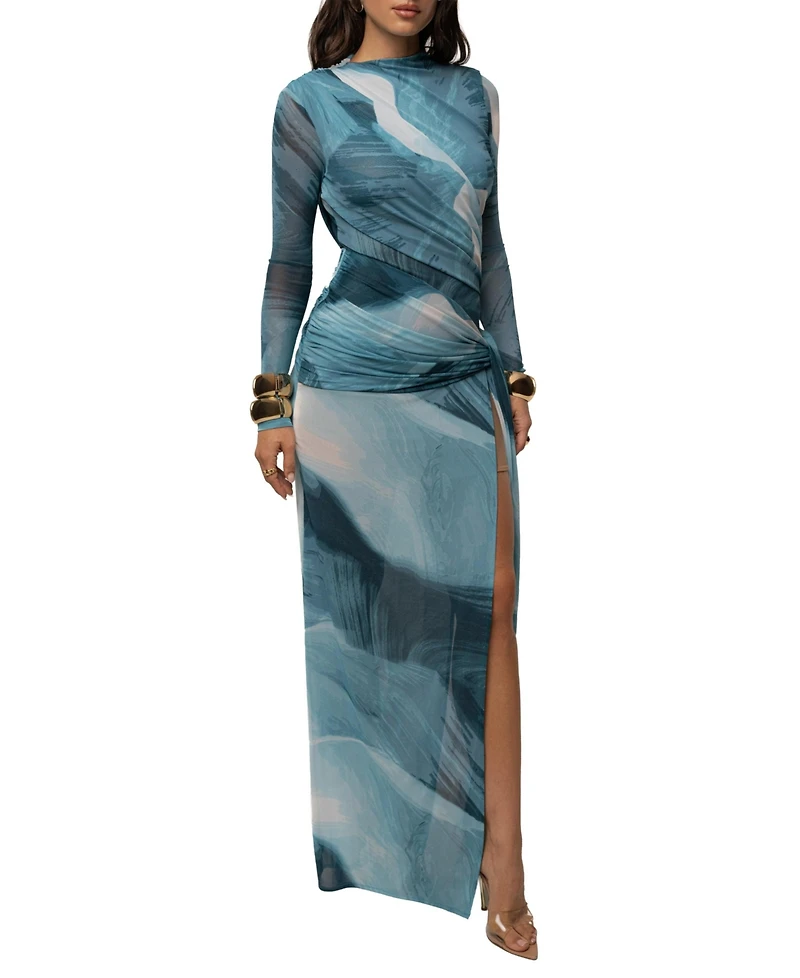 Jluxlabel Women's Heatwave Mesh Maxi Dress