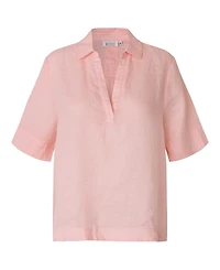 Masai Copenhagen Women's Mabrevia Relaxed Linen Collared Shirt