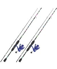 Aofar 6'0" 2Pack Fishing Rod Graphite Fiberglass Spinning Reel