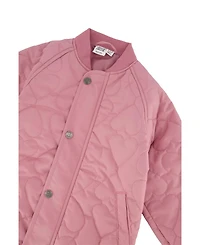 Deux par Little and Big Girl 6-14 Quilted Raglan Sleeve Jacket Mauve